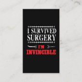 外科回復ギフトの男性への女性の膝の肩 名刺 (正面)