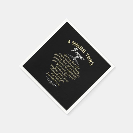 外科手術技術外科医の医療贈与の外科手術 スタンダードカクテルナプキン (角)