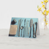 外科手術用の器具 カード (黄色い花)