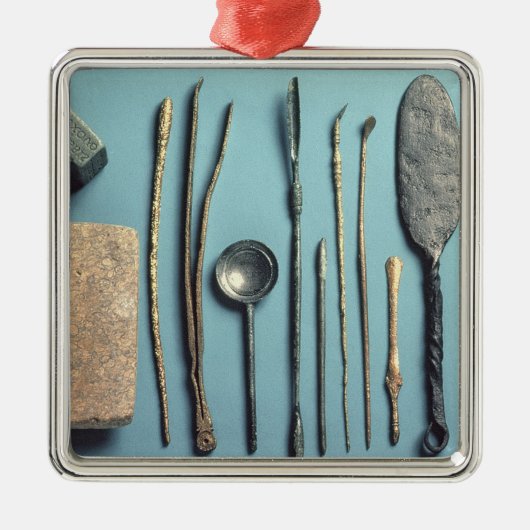 外科手術用の器具 メタルオーナメント (正面)