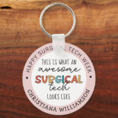 外科技カスタム術師の週のギフトおもしろい品 キーホルダー (正面)