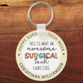 外科技カスタム術師の週のギフトおもしろい品 キーホルダー (正面)