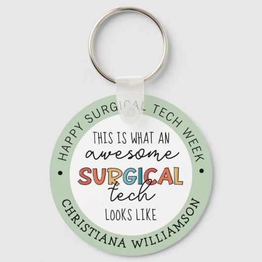外科技カスタム術師の週のギフトおもしろい品 キーホルダー (正面)