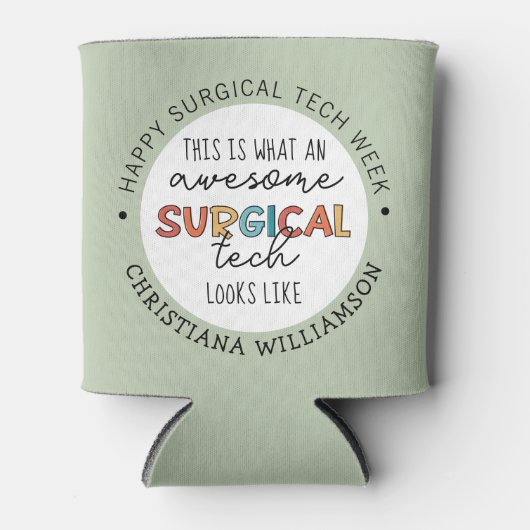 外科技カスタム術師の週のギフトおもしろい品 缶クーラー (正面)