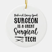 外科技パーソナライズされた術 |手術技術者 セラミックオーナメント (正面)