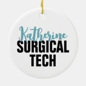 外科技パーソナライズされた術 |手術技術者 セラミックオーナメント (裏面)