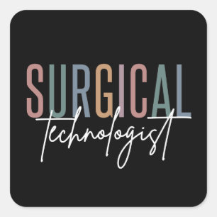 外科技術専門医Med Surg Tech Surgery Tech スクエアシール