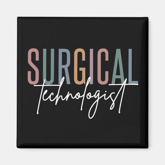 外科技術専門医Med Surg Tech Surgery Tech マグネット (正面)