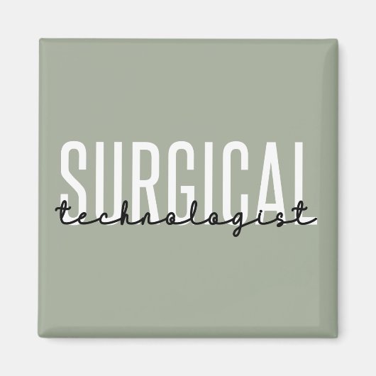 外科技術専門医Med Surg Tech Surgery Tech マグネット (正面)