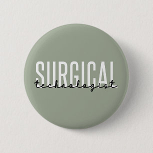 外科技術専門医Med Surg Tech Surgery Tech 缶バッジ