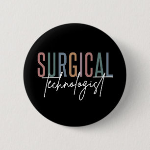 外科技術者医師Med Surg Tech Surge Tech 缶バッジ