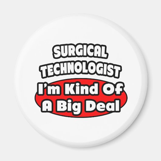 外科技術者…大きな問題 マグネット (正面)