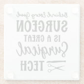 外科技術 |手術技術者の評価 ガラスコースター (裏面)