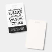 外科技術 |手術技術者の評価 バッジ (Front & Back)