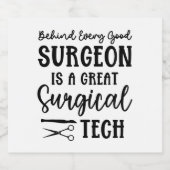 外科技術 |手術技術者の評価 ビールラベル (シングルラベル)