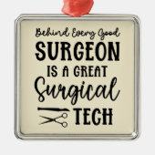 外科技術 |手術技術者の評価 メタルオーナメント (正面)