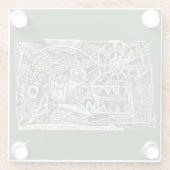 外科用インプラント()技術 ガラスコースター (裏面)