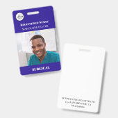 外科用カスタム登録ナースロゴIDバッジ バッジ (Front & Back)