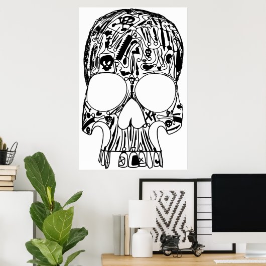 外科用スカル ポスター (ホームオフィス)