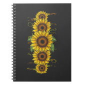 外科用スクラブ外科医ひまわり手術ナース ノートブック (正面)