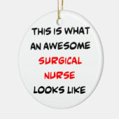 外科用ナース素晴らし、 セラミックオーナメント (左)