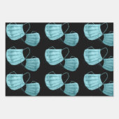 外科用マスクラッピング紙フラットシートセット3 ラッピングペーパーシート (正面)