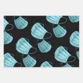 外科用マスクラッピング紙フラットシートセット3 ラッピングペーパーシート (正面3)