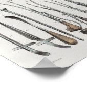 外科用医療楽器ヴィンテージ解剖学プリント ポスター (角)