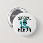 外科用忍者スクラブ技術者 缶バッジ (正面&裏面)