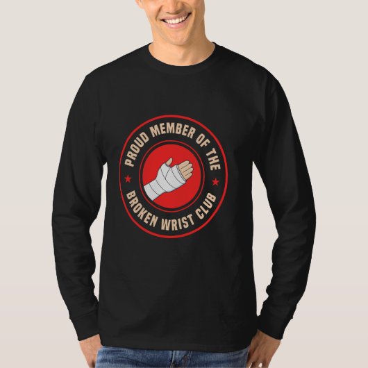 外科的骨折した手首キャスト Tシャツ (正面)