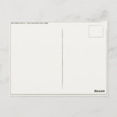 外空間からのイメージ付きポストカード ポストカード (裏面)