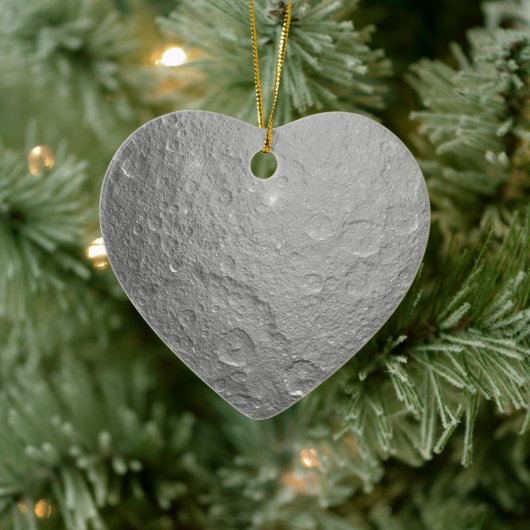 外空間のムーンサーフェス セラミックオーナメント (ツリー)