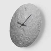 外空間のムーンサーフェス ラージ壁時計 (傾斜)