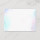 外空間ベビーシャワーおむつラッフルチケットエンクル エンクロージャーカード (裏面)