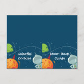 外空間食品ラベル折りカード ポストカード (正面)