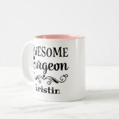 外素晴らし科医パーソナライズされた ツートーンマグカップ (正面左)