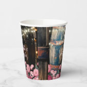 外素朴お洒落式ウィスキー結婚樽 紙コップ (左)