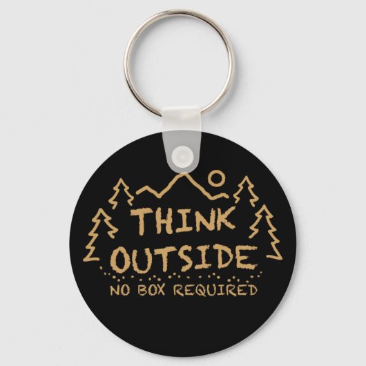 外考え、ボックス不要 キーホルダー (正面)