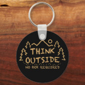 外考え、ボックス不要 キーホルダー (正面)