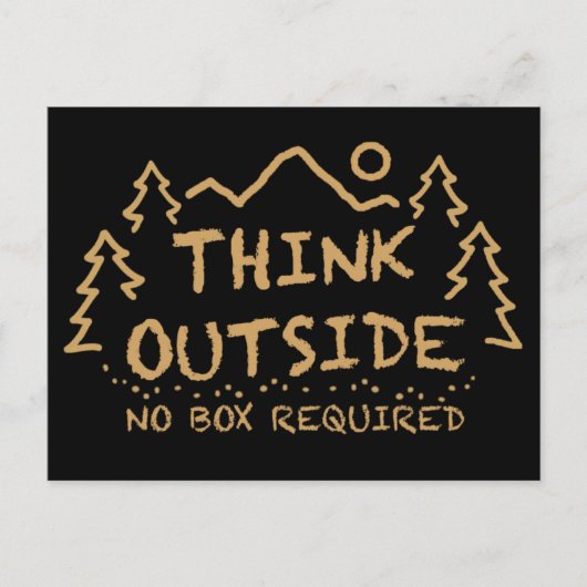 外考え、ボックス不要 ポストカード (正面)