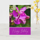 外耳性フローラ誕生日グリーティングカード カード (黄色い花)