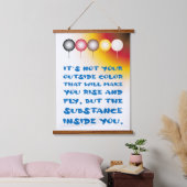 外色の内部物質 吊り下げ型タペストリー (寝室)