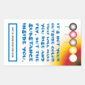 外色の内部物質 長方形シール (正面)