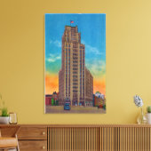 外装ビュー州タワー建物 キャンバスプリント (インサイチュ (リビング))