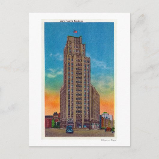 外装ビュー州タワー建物 ポストカード (正面)