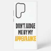 外見で私を判断してはいけない SAMSUNG GALAXYケース (裏面)