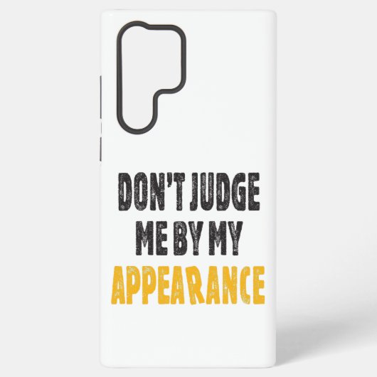 外見で私を判断してはいけない SAMSUNG GALAXYケース (裏面)