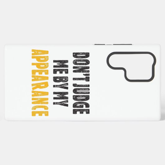 外見で私を判断してはいけない SAMSUNG GALAXYケース (裏面横)