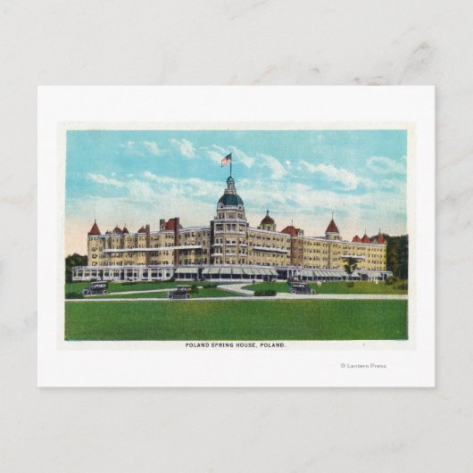 外観ビューのポーランド春ハウス2 ポストカード (正面)