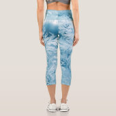 外観最高のの印刷されたはっきりしたレギンス。 カプリレギンス (裏面)